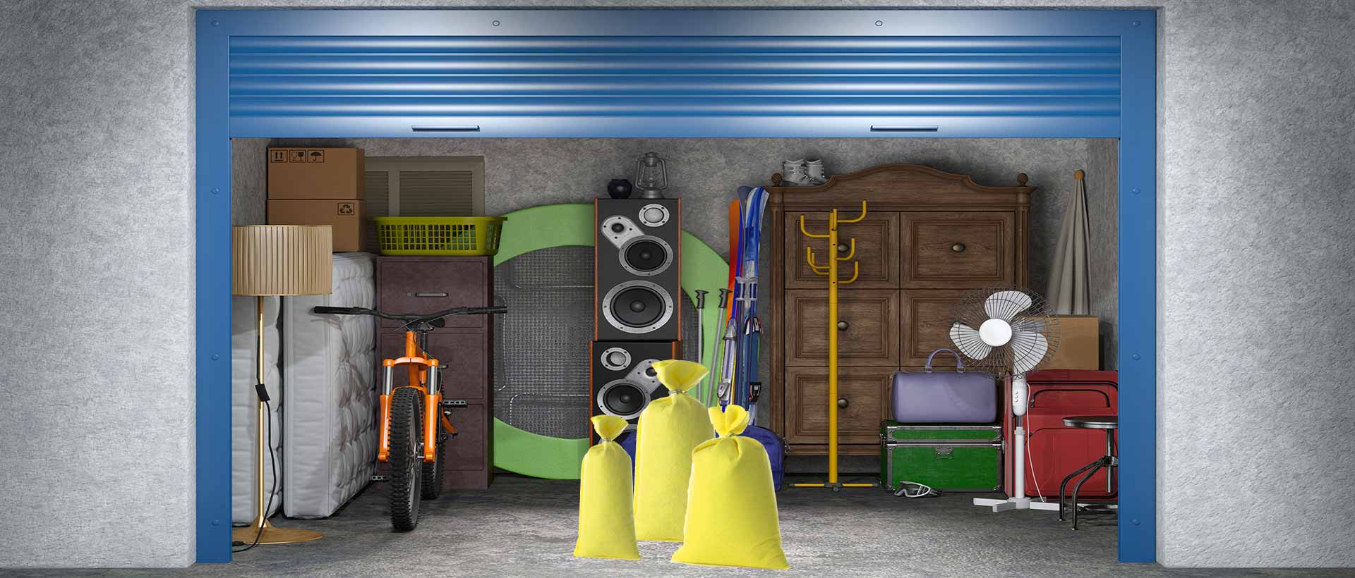 Desiccant bags for large rooms
