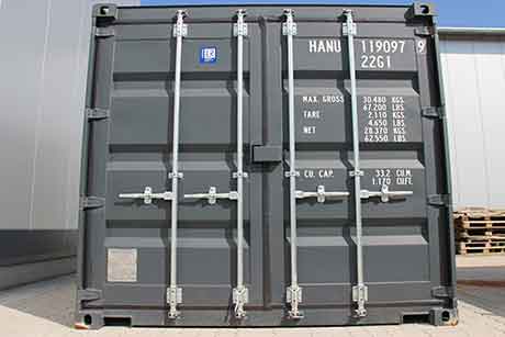 Intermediate storage of moisture-sensitive parts in containers