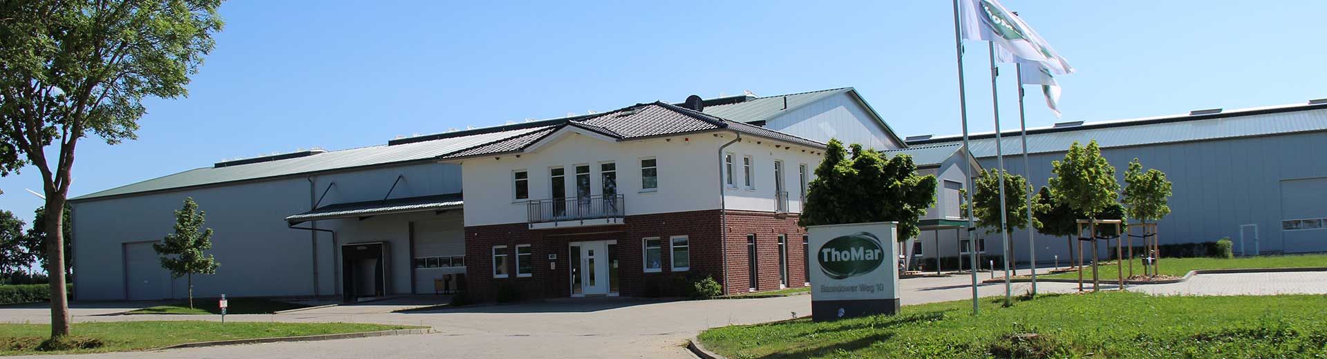 Front view of the company building