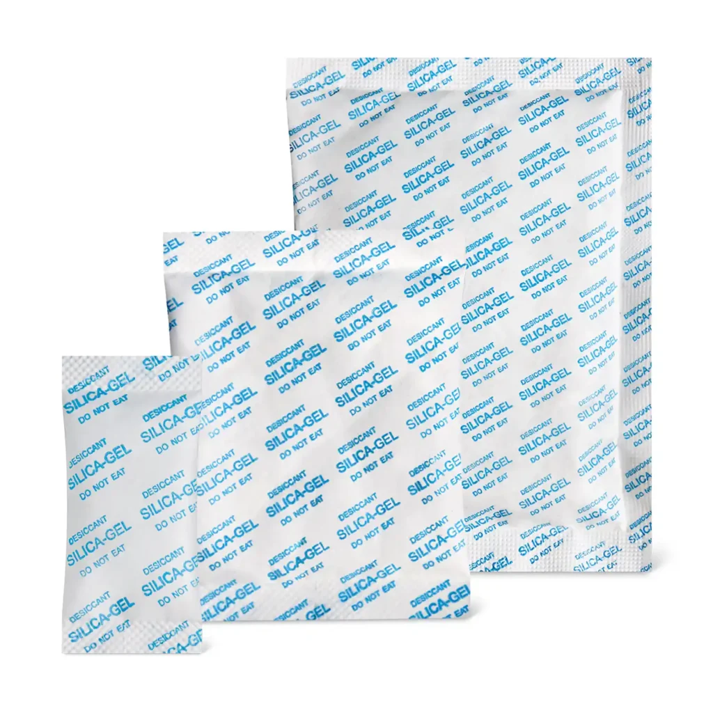 Image produit Sachets gel de silice ThoMar étanches à la poussière type B en trois tailles de sachets