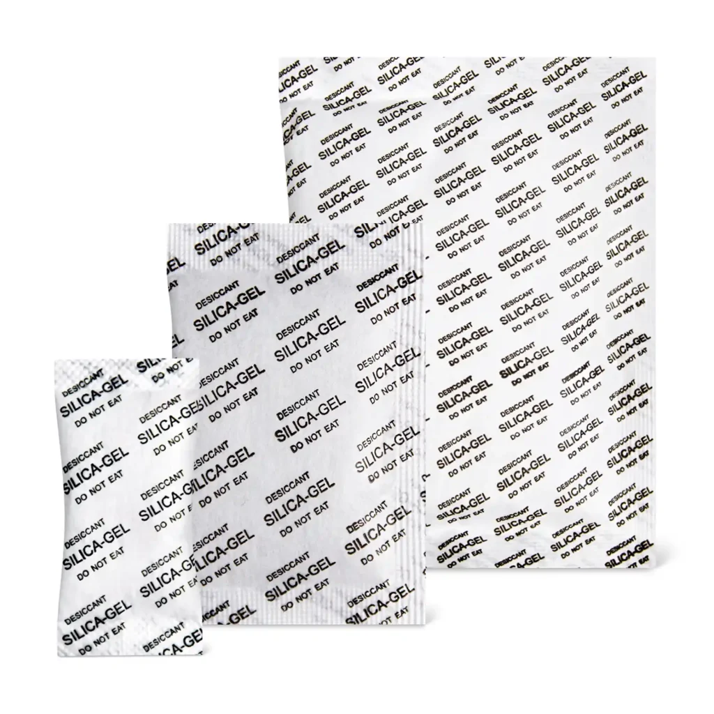 Image produit ThoMar sachets gel de silice à faible teneur en poussière Type A en différentes tailles de sachet