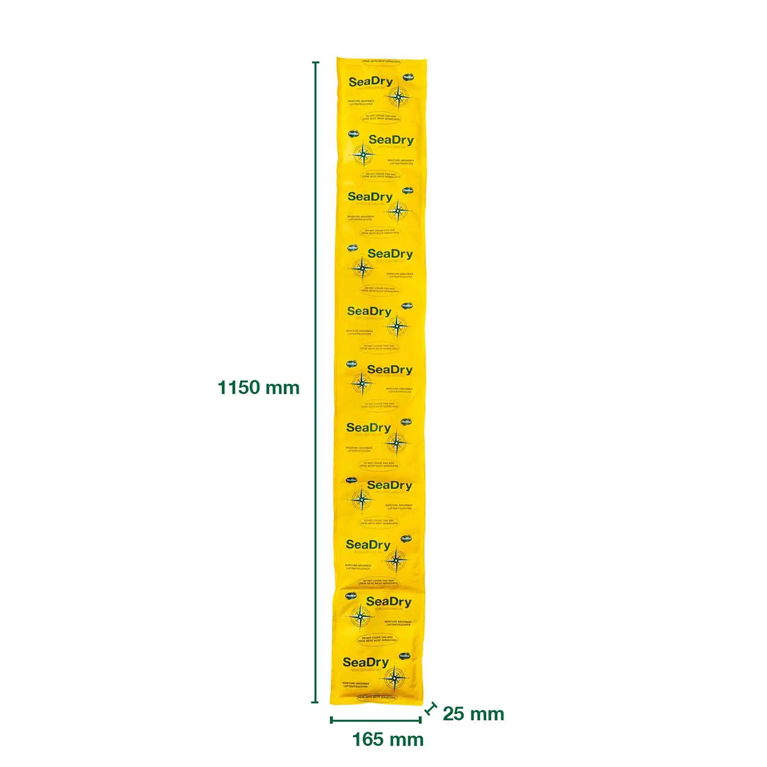 Immagine prodotto ThoMar catena di sacchetti essiccanti per container SeaDry Strip con dimensioni