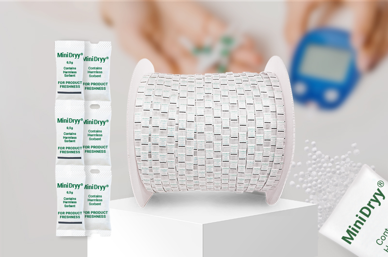 Sacchetti essiccanti ThoMar MiniDryy Strip su bobina con Silica Gel bianco