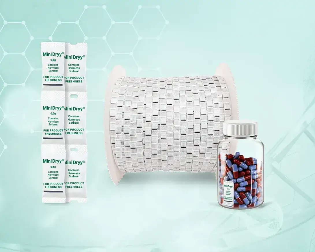 Sacchetto essiccante ThoMar MiniDryy Strip su bobina per Pharma & Food