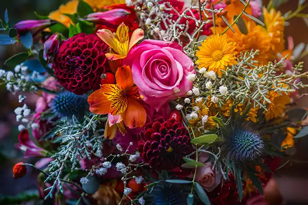Image thématique : Composition florale de fleurs séchées