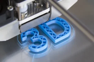 Image thématique impression 3D avec produit imprimé