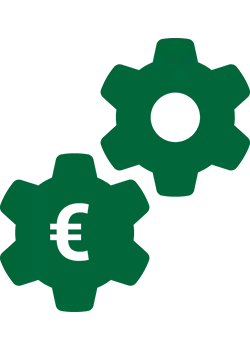Interlocking gears icon