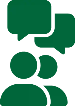 People in conversation icon