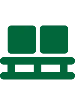 Packages on a pallet icon