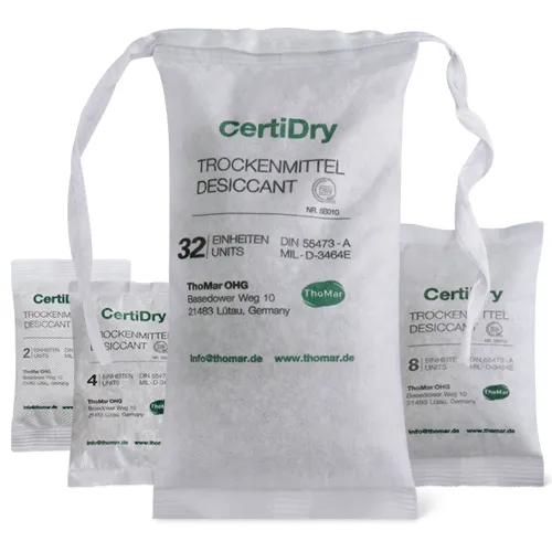 ThoMar CertiDry DIN 55473 Trockenmittel Beutel Produktfamilie