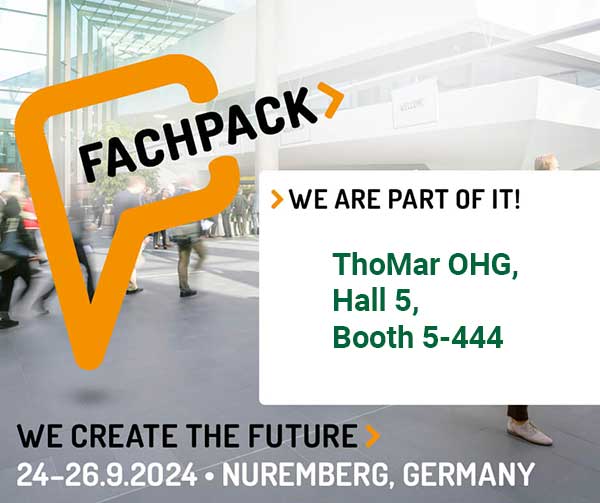 ThoMar at Fachpack packaging trade fair in Nuremberg 2024, hall 5, booth 5-444