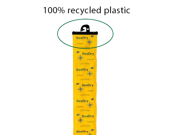 SeaDry Hook with a hook made from 100% recycled plastic